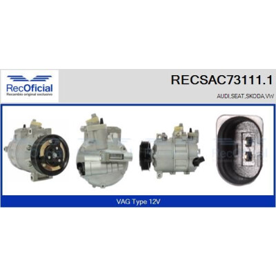 Compressor, ar condicionado RECOFICIAL RECSAC73111.1