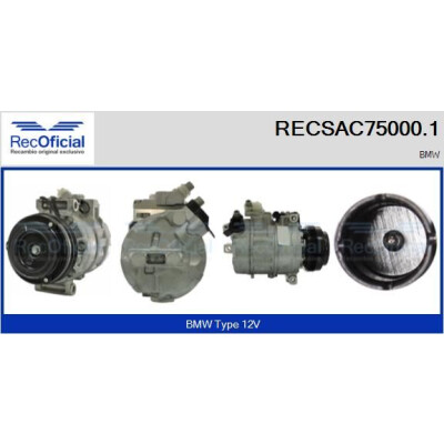 Compressor, ar condicionado RECOFICIAL RECSAC75000.1