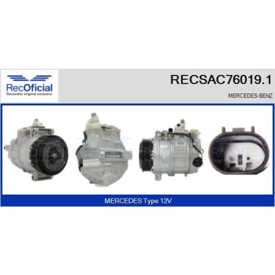 Compressor, ar condicionado RECOFICIAL RECSAC76019.1
