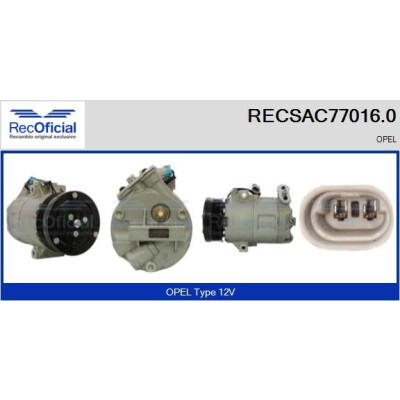 Compressor, ar condicionado RECOFICIAL RECSAC77016.0