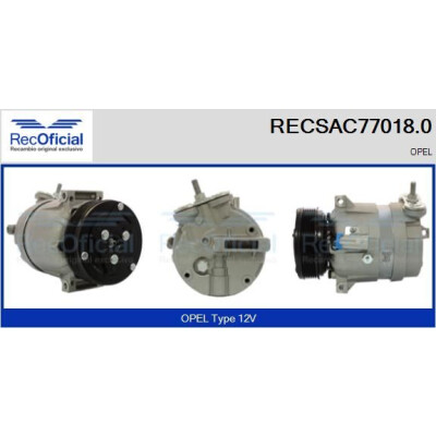 Compressor, ar condicionado RECOFICIAL RECSAC77018.0