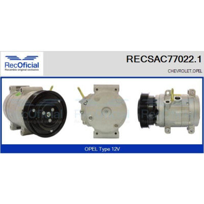 Compressor, ar condicionado RECOFICIAL RECSAC77022.1