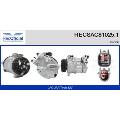 Compressor, ar condicionado RECOFICIAL RECSAC81025.1