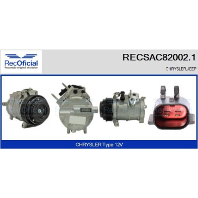 Compressor, ar condicionado RECOFICIAL RECSAC82002.1