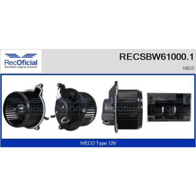 Ventilador de cabine RECOFICIAL RECSBW61000.1