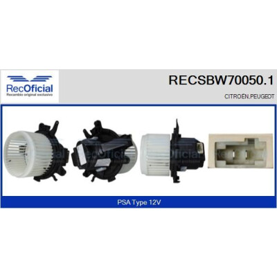 Ventilador de cabine OFICIAL RECSBW70050.1