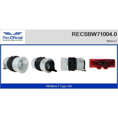 Ventilador de cabine OFICIAL RECSBW71004.0
