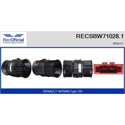 Ventilador de cabine RECOFICIAL RECSBW71028.1