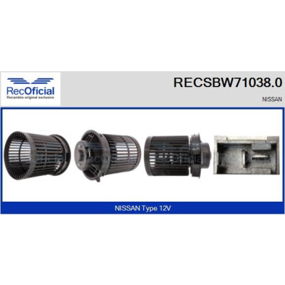 Ventilador de cabine OFICIAL RECSBW71038.0