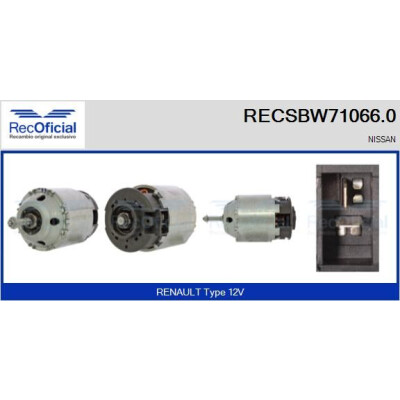 Ventilador de cabine OFICIAL RECSBW71066.0
