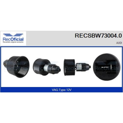 Ventilador de cabine OFICIAL RECSBW73004.0