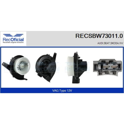 Ventilador de cabine OFICIAL RECSBW73011.0
