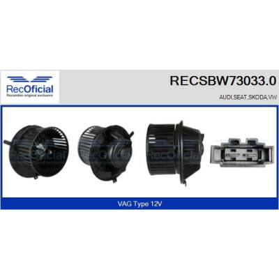 Ventilador de cabine OFICIAL RECSBW73033.0