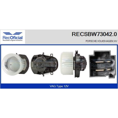 Ventilador de cabine OFICIAL RECSBW73042.0