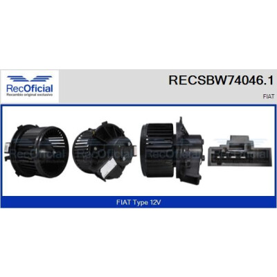 Ventilador de cabine OFICIAL RECSBW74046.1