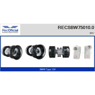 Ventilador de cabine RECOFICIAL RECSBW75010.0