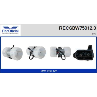 Ventilador de cabine OFICIAL RECSBW75012.0