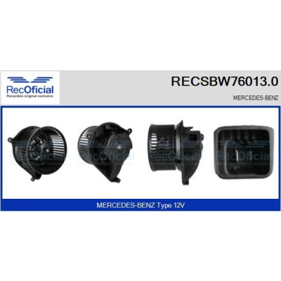 Ventilador de cabine RECOFICIAL RECSBW76013.0