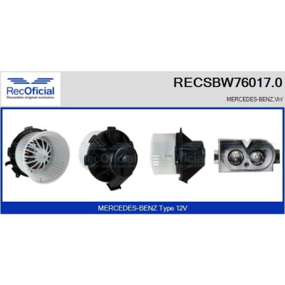Ventilador de cabine RECOFICIAL RECSBW76017.0
