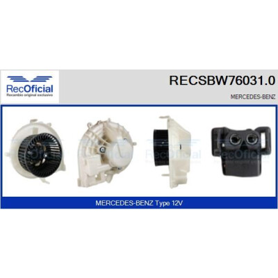 Ventilador de cabine RECOFICIAL RECSBW76031.0