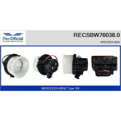 Ventilador de cabine RECOFICIAL RECSBW76038.0
