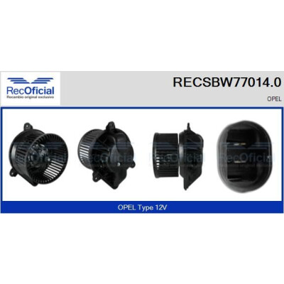 Ventilador de cabine OFICIAL RECSBW77014.0