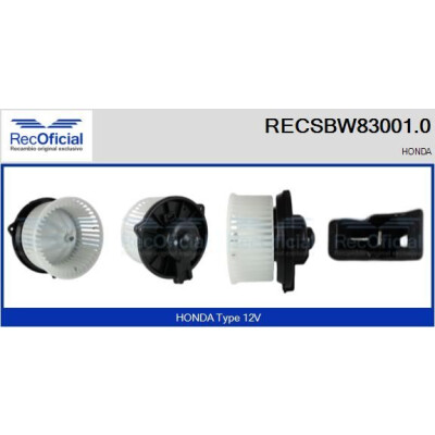 Ventilador de cabine RECOFICIAL RECSBW83001.0