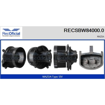 Ventilador de cabine RECOFICIAL RECSBW84000.0