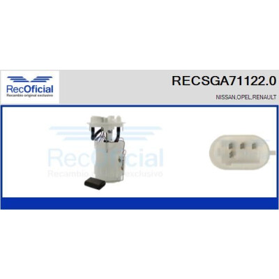Unidade de abastecimento de combustível RECSGA71122.0