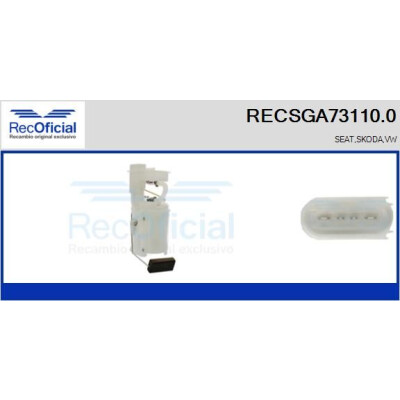 Unidade de abastecimento de combustível RECOFICIAL RECSGA73110.0