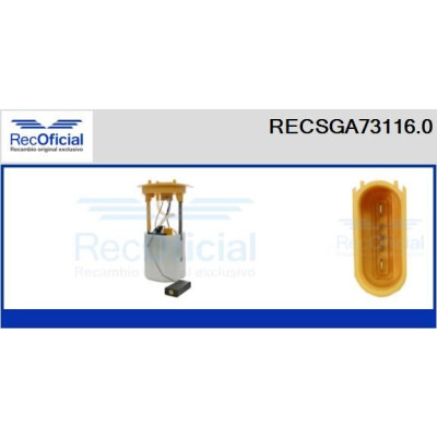 Unidade de abastecimento de combustível RECOFICIAL RECSGA73116.0