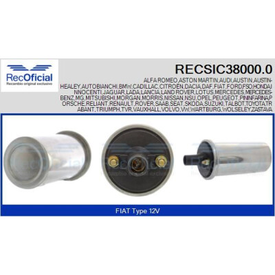 Bobina de ignição RECOFICIAL RECSIC38000.0
