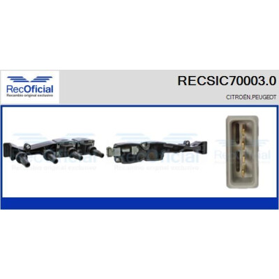 Bobina de ignição RECOFICIAL RECSIC70003.0