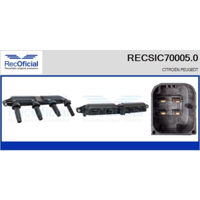Bobina de ignição RECOFICIAL RECSIC70005.0
