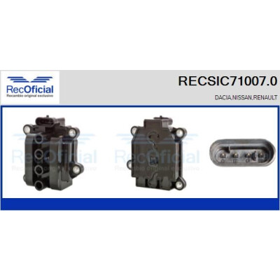Bobina de ignição RECOFICIAL RECSIC71007.0