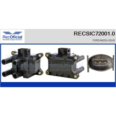 Bobina de ignição RECOFICIAL RECSIC72001.0