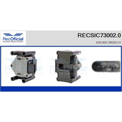 Bobina de ignição RECOFICIAL RECSIC73002.0