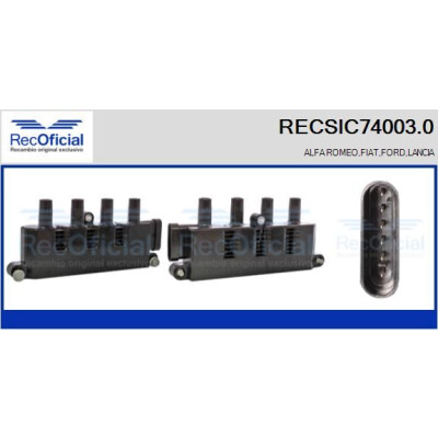 Bobina de ignição RECOFICIAL RECSIC74003.0