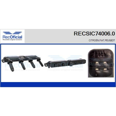 Bobina de ignição RECOFICIAL RECSIC74006.0