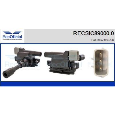 Bobina de ignição RECOFICIAL RECSIC89000.0