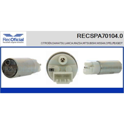 Bomba de combustível RECOFICIAL RECSPA70104.0