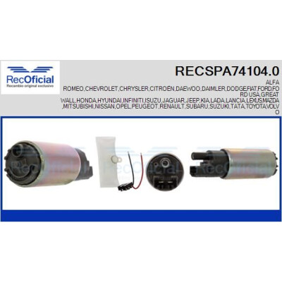 Bomba de combustível RECOFICIAL RECSPA74104.0
