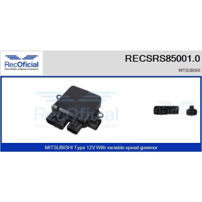 Resistor série, motor elétrico (ventilador do radiador) RECOFICIAL RECSRS85001.0