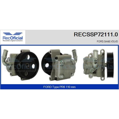 Bomba hidráulica, direção RECOFICIAL RECSSP72111.0