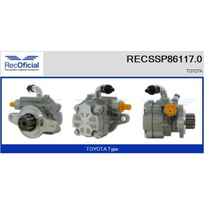 Bomba hidráulica, direção RECOFICIAL RECSSP86117.0