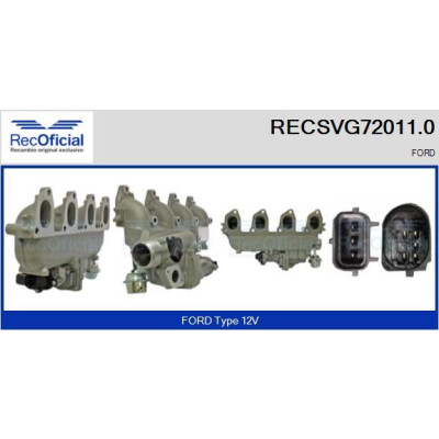 Válvula EGR RECOFFICIAL RECSVG72011.0