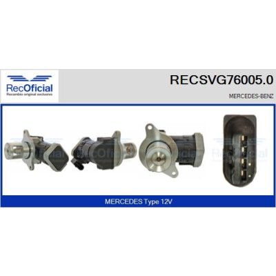 Válvula EGR RECOFFICIAL RECSVG76005.0