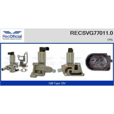 Válvula EGR RECOFFICIAL RECSVG77011.0