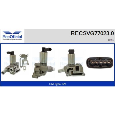 Válvula EGR RECOFFICIAL RECSVG77023.0