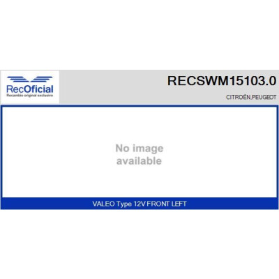 Motor do limpador de para-brisa RECOOFFICIAL RECSWM15103.0
